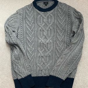 Jcrew cableknit sweater size large